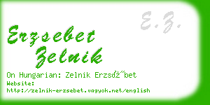 erzsebet zelnik business card